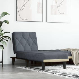 Dark Gray Velvet Divan Sofa by vidaXL, Daybeds - Ref: Foro24-352861, Price: 143,81 €, Discount: %