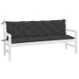 Gartenbankauflagen 2 Stück Oxford-Stoff Schwarz 180x50x7 cm von vidaXL, Kissen für Stühle und Sofas - Ref: Foro24-315035, Pre...