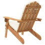 Silla de jardín Adirondack con cojines madera maciza acacia de vidaXL, Sillas de jardín - Ref: Foro24-360031, Precio: 164,99 ...