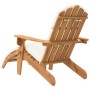 Silla de jardín Adirondack con reposapiés madera maciza acacia de vidaXL, Sillas de jardín - Ref: Foro24-360033, Precio: 210,...