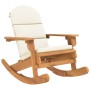 Silla mecedora Adirondack con cojines madera maciza acacia de vidaXL, Sillas de jardín - Ref: Foro24-360036, Precio: 157,99 €...