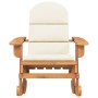 Silla mecedora Adirondack con cojines madera maciza acacia de vidaXL, Sillas de jardín - Ref: Foro24-360036, Precio: 157,99 €...