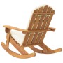 Silla mecedora Adirondack con cojines madera maciza acacia de vidaXL, Sillas de jardín - Ref: Foro24-360036, Precio: 157,99 €...