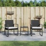 3-piece garden dining set with black rattan look PP cushions by vidaXL, Garden sets - Ref: Foro24-360206, Price: 128,99 €, Di...