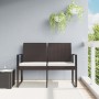 2-seater garden bench with PP cushions, brown rattan look by vidaXL, garden benches - Ref: Foro24-360210, Price: 108,16 €, Di...