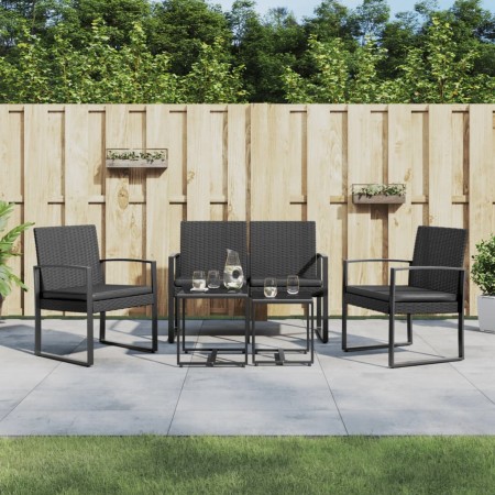 5-piece garden dining set with black rattan-look PP cushions by vidaXL, Garden sets - Ref: Foro24-360215, Price: 161,76 €, Di...