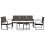 Garden dining set 5 pieces and brown rattan look PP cushions by vidaXL, Garden sets - Ref: Foro24-360219, Price: 187,65 €, Di...