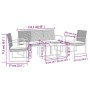 Garden dining set 5 pieces and brown rattan look PP cushions by vidaXL, Garden sets - Ref: Foro24-360219, Price: 187,65 €, Di...