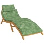 Leaf print Oxford fabric sun lounger cushion by vidaXL, Cushions for chairs and sofas - Ref: Foro24-361359, Price: 39,88 €, D...