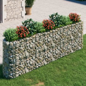 Arriate de gaviones de hierro galvanizado 330x50x100 cm de vidaXL, Maceteros y jardineras - Ref: Foro24-152035, Precio: 111,9...