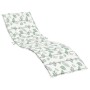 Oxford fabric sun lounger cushion with leaf print by vidaXL, Cushions for chairs and sofas - Ref: Foro24-361424, Price: 23,99...