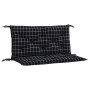 Gartenbankkissen 2 Stück schwarz karierter Stoff 100x50x7cm von vidaXL, Kissen für Stühle und Sofas - Ref: Foro24-361672, Pre...