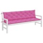 Garden bench cushions 2 units pink fabric 200x50x7 cm by vidaXL, Cushions for chairs and sofas - Ref: Foro24-361752, Price: 6...