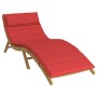 Cojín de tumbona de tela Oxford rojo 180x60x3 cm de vidaXL, Cojines para sillas y sofás - Ref: Foro24-361858, Precio: 40,67 €...