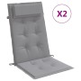 Cojines de silla con respaldo alto 2 uds tela Oxford gris de vidaXL, Cojines para sillas y sofás - Ref: Foro24-361877, Precio...