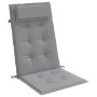 Cojines de silla con respaldo alto 2 uds tela Oxford gris de vidaXL, Cojines para sillas y sofás - Ref: Foro24-361877, Precio...