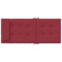 Cojines de silla con respaldo alto 4 uds tela Oxford rojo tinto de vidaXL, Cojines para sillas y sofás - Ref: Foro24-361902, ...