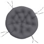 Anthracite gray Oxford fabric round cushion Ø 100x11 cm by vidaXL, Cushions for chairs and sofas - Ref: Foro24-361962, Price:...