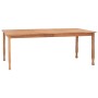 Garden dining table solid teak wood 200x100x75 cm by vidaXL, Garden tables - Ref: Foro24-315466, Price: 354,89 €, Discount: %