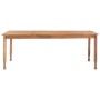 Garden dining table solid teak wood 200x100x75 cm by vidaXL, Garden tables - Ref: Foro24-315466, Price: 354,89 €, Discount: %