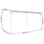 Stahlmarkise und anthrazitgrauer Stoff 4x3 m 180 g/m² von vidaXL, Zelte und Pavillons - Ref: Foro24-362395, Preis: 217,03 €, ...