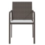 Garden chairs and cushions 2 pcs brown synthetic rattan 56x59x84cm by vidaXL, Garden chairs - Ref: Foro24-364093, Price: 96,1...