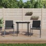 Gartenstühle und Kissen 2 Stück schwarzes synthetisches Rattan 56x59x84 cm von vidaXL, Gartenstühle - Ref: Foro24-364094, Pre...