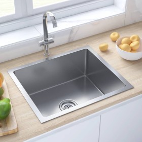 Handmade stainless steel kitchen sink by vidaXL, Sinks - Ref: Foro24-51502, Price: 97,88 €, Discount: %