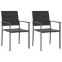 Garden chairs 2 pcs black synthetic rattan 54x62.5x89 cm by vidaXL, Garden chairs - Ref: Foro24-364098, Price: 76,86 €, Disco...