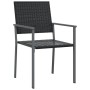 Gartenstühle 2 Stück schwarzes synthetisches Rattan 54x62,5x89 cm von vidaXL, Gartenstühle - Ref: Foro24-364098, Preis: 76,86...