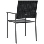 Garden chairs 2 pcs black synthetic rattan 54x62.5x89 cm by vidaXL, Garden chairs - Ref: Foro24-364098, Price: 76,86 €, Disco...