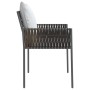 Gartenstühle und Kissen 2 Stück braunes synthetisches Rattan 54x61x83cm von vidaXL, Gartenstühle - Ref: Foro24-364100, Preis:...