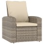 Garden recliner and light brown synthetic rattan cushions by vidaXL, Garden chairs - Ref: Foro24-364103, Price: 273,29 €, Dis...