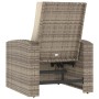 Garden recliner and light brown synthetic rattan cushions by vidaXL, Garden chairs - Ref: Foro24-364103, Price: 273,29 €, Dis...