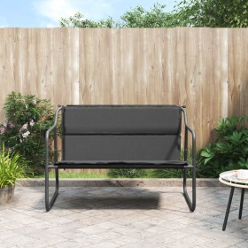 2-seater garden bench made of steel with anthracite grey cushion by vidaXL, garden benches - Ref: Foro24-364106, Price: 81,29...