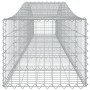 Gabion baskets 7 pcs arch shape iron 400x50x40/60 cm by vidaXL, Pots and planters - Ref: Foro24-3145922, Price: 756,87 €, Dis...