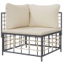 Garden corner sofa with beige synthetic rattan cushions by vidaXL, Modular outdoor sofas - Ref: Foro24-364130, Price: 67,25 €...