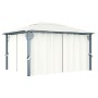 Gazebo with cream aluminum curtain 400x300 cm by vidaXL, Tents and gazebos - Ref: Foro24-48044, Price: 585,19 €, Discount: %