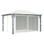 Gazebo with cream aluminum curtain 400x300 cm by vidaXL, Tents and gazebos - Ref: Foro24-48044, Price: 585,19 €, Discount: %