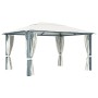 Gazebo with cream aluminum curtain 400x300 cm by vidaXL, Tents and gazebos - Ref: Foro24-48044, Price: 585,19 €, Discount: %