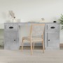 Concrete gray plywood desk with cabinet by vidaXL, Desks - Ref: Foro24-3185331, Price: 139,78 €, Discount: %