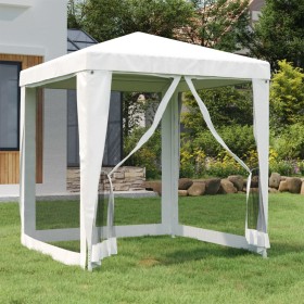 Zelt für Feiern mit 4 weißen Gitterwänden 2x2 m von vidaXL, Zelte und Pavillons - Ref: Foro24-48520, Preis: 72,99 €, Rabatt: %