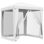 Tent for celebrations with 4 white mesh walls 2x2 m by vidaXL, Tents and gazebos - Ref: Foro24-48520, Price: 72,93 €, Discoun...