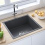 Handmade black stainless steel sink by vidaXL, Sinks - Ref: Foro24-51503, Price: 120,43 €, Discount: %