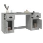 Betongrauer Sperrholzschreibtisch mit Schrank von vidaXL, Schreibtische - Ref: Foro24-3185331, Preis: 139,78 €, Rabatt: %