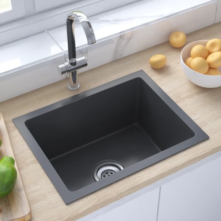 Handmade sink black stainless steel by vidaXL, Sinks - Ref: Foro24-51507, Price: 104,99 €, Discount: %