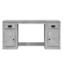 Betongrauer Sperrholzschreibtisch mit Schrank von vidaXL, Schreibtische - Ref: Foro24-3185331, Preis: 139,78 €, Rabatt: %