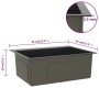 Black Stainless Steel Handmade Sink by vidaXL, Sinks - Ref: Foro24-51513, Price: 121,86 €, Discount: %