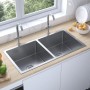 Handmade stainless steel kitchen sink by vidaXL, Sinks - Ref: Foro24-51522, Price: 150,43 €, Discount: %