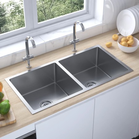 Handmade stainless steel kitchen sink by vidaXL, Sinks - Ref: Foro24-51522, Price: 150,43 €, Discount: %